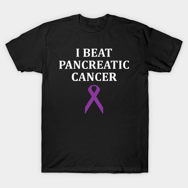 I Beat Pancreatic Cancer Cancer Survivor T-Shirt by LiFilimon